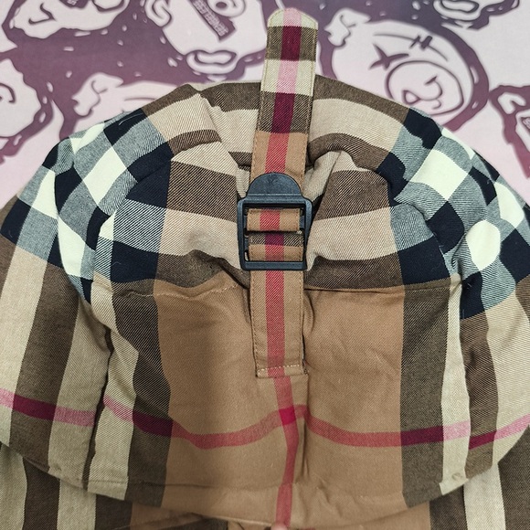 Burberry Check Hooded Quilted Down Jacket - Picture 2 of 9